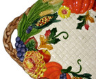 1995 Vegetable Harvest Pattern Platter By Fitz and Floyd  19 3/4 x 13 1/2 — photo 4