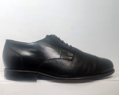 Tauer & Johnson Mens 10 D Wellington Derby Dress Shoes Black Calf Leather CapToe Tauer & Johnson Mens 10 D Wellington Derby Dress Shoes Black  main image 3