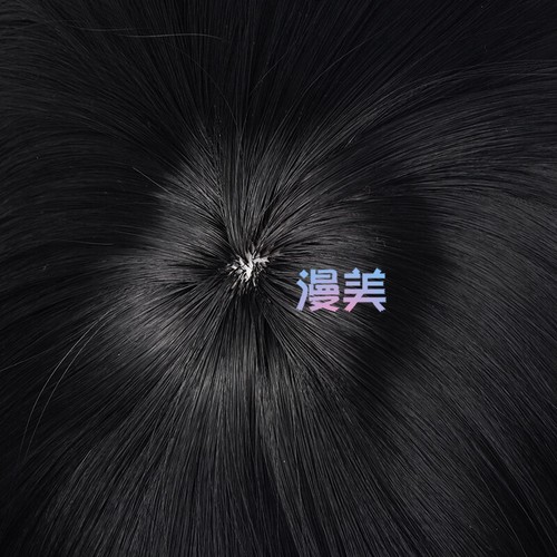 Alien Stage Sua Anime Cosplay Hairpiece Black Wig Short Hair Periwig Cartoon - Picture 6 of 7