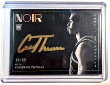 2021-22 PANINI NOIR CAMERON THOMAS ROOKIE AUTOGRAPHS RC AUTO /99🔥 #388