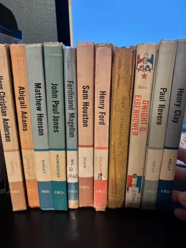 Vintage Hardback Kids Books, Biographies of Famous People, Choose