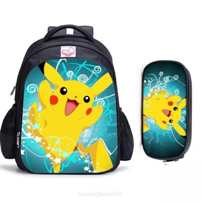 Takara Tomy Pokémon Rucksack Schulranzen Set mit Pikachu Tasche