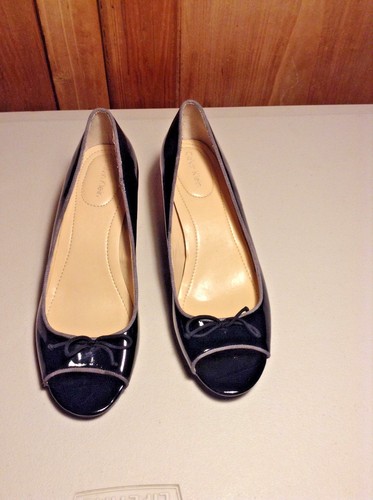 Calvin Klein Para Mujer Charol Negro Zapatos Talla 8M | eBay