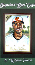 2019 Topps Gallery Wood Frame Cedric Mullins RC Baltimore Orioles #96