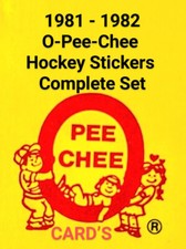 1981-82 O-PEE-CHEE Hockey Stickers   Complete Set Of Stickers