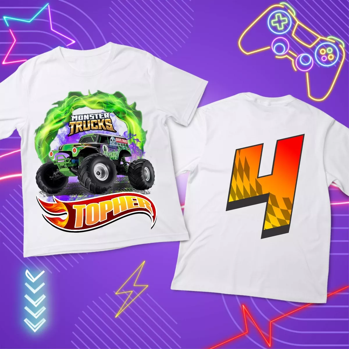 Grave digger t shirts for toddlers 2025