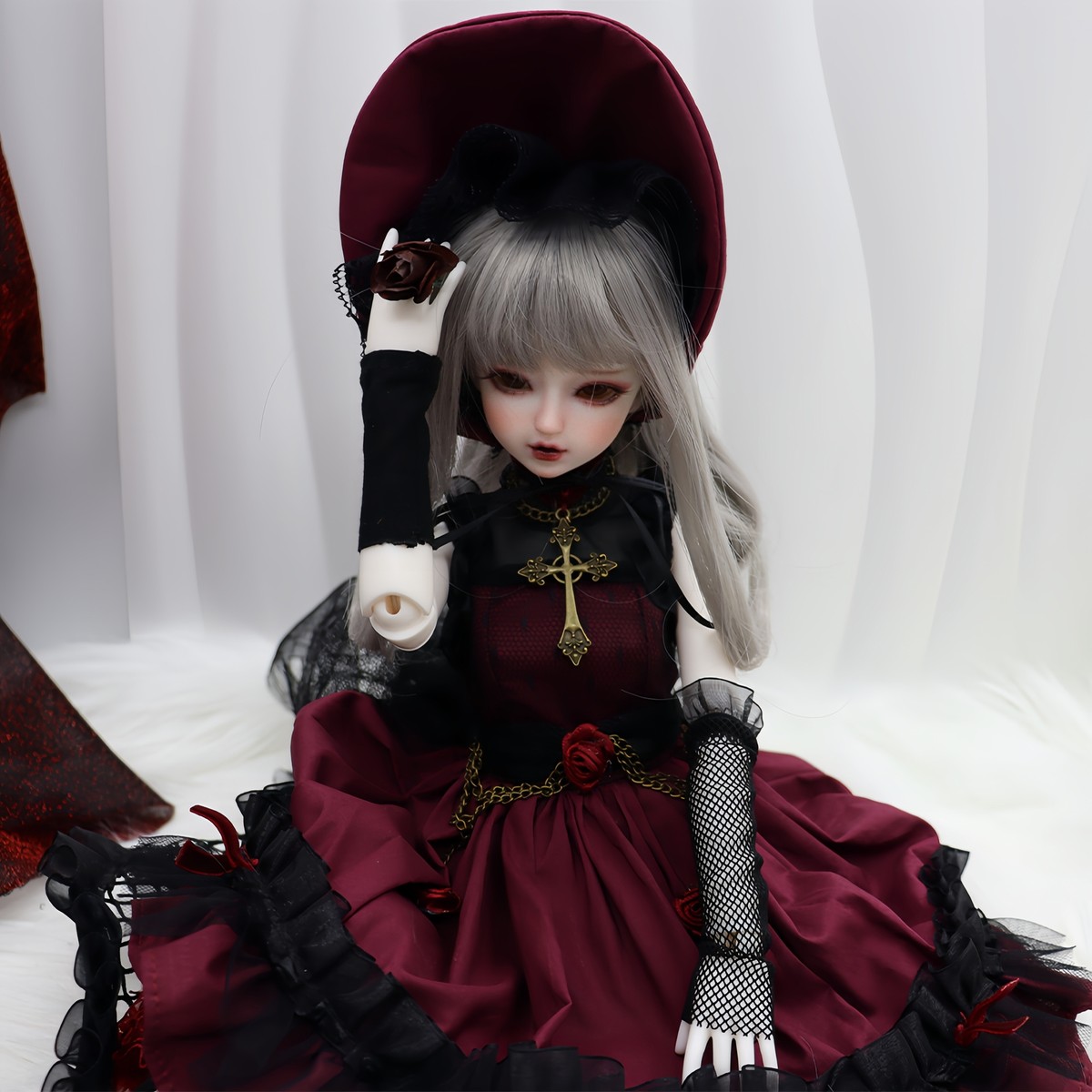 1/4 BJD Doll Girl Resin SD Ball Jointed Doll Full Set Clothes