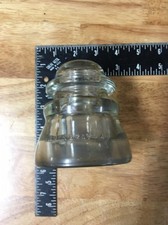 Vintage HEMINGRAY 45 Insulator Clear Glass Home Decoration