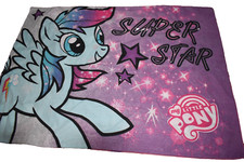 H1 WOW MY LITTLE PONY Super Star Reversible Pillow Case Cotton Blend Fabric 