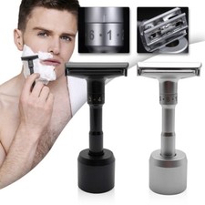 Adjustable Double Edge Safety Shaving Razor Deluxe Set Razor with Stand Options