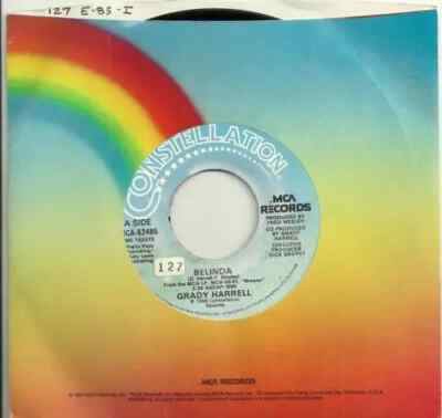 Grady Harrell Belinda / I Cant Say Goodbye Vinyl Single 7inch MCA Records