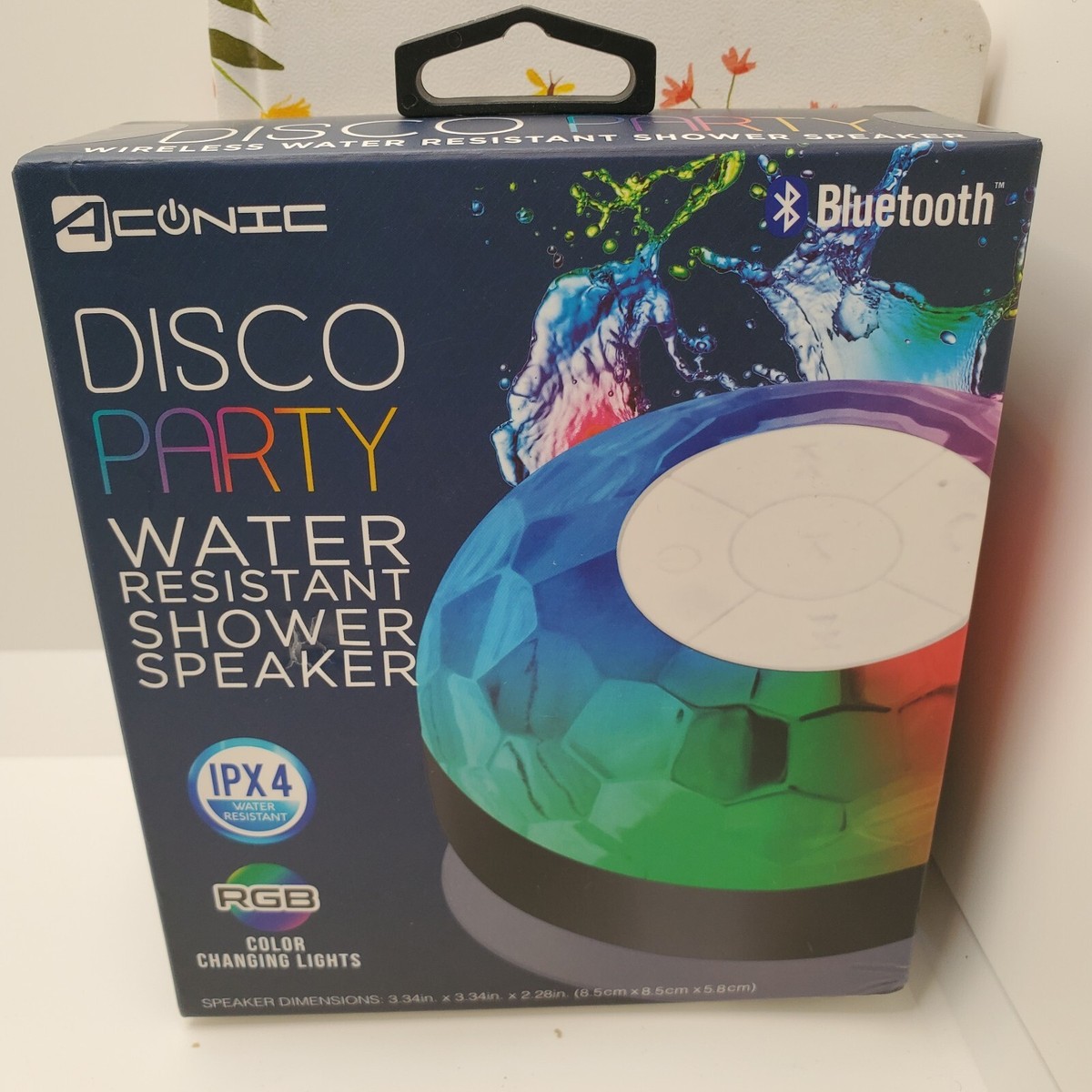 Disco Ball Polaroid Speaker Light Up Mini Disco Lights Party DJ
