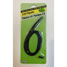 3D Black Plastic House Number 6 HY-KO 4 inch