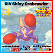 ✨ Shiny Crabrawler 6IV ✨ Pokemon Scarlet & Violet 🚀 Fast 🚀