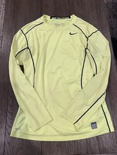 Mens Nike Jock Spandex Fitted Compression Shrt Neon Volt Medium