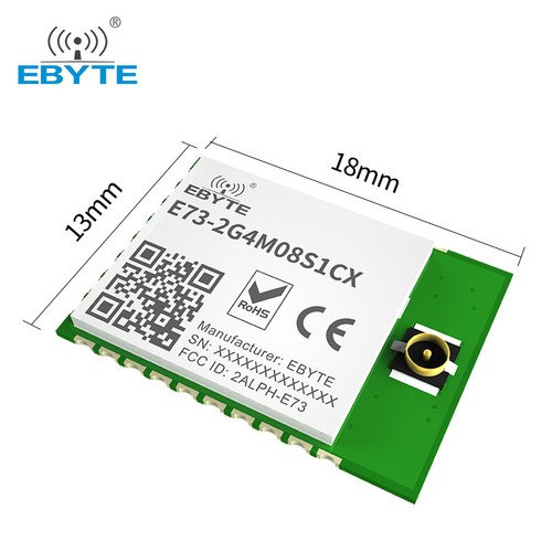 nRF52840 Bluetooth SMD IPEX long distance E73-2G4M08S1CX BLE 5.0 Wireless Module - Picture 2 of 6