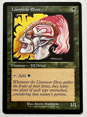 PSA10 LLANOWAR ELVES 旧枠　30th Anniversary Llanowar Elves Retro Frame MTG Magic 30th Anniversary Edition NM