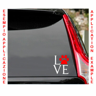 Dog print love sticker contoured sticker love my dog pvc cropped kit 1pc