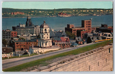 Halifax Nova Scotia Harbor Citadel Hill Old Town Clock Postcard NS