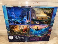 DISNEY THOMAS KINKADE 4 JIGSAW PUZZLE SET 500 PIECES JIGSAW PUZZLE