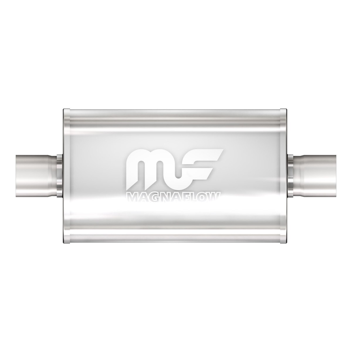 Magnaflow 14150 Race Series Stainless Steel Muffler - 3.5 Inch Oval, Straight-Through Performance Muffler