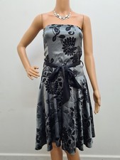 LADIES SATIN EVENING PARTY DRESS - JANE NORMAN - SIZE 8