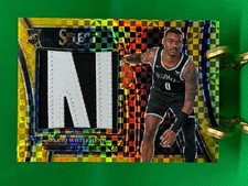 2023-24 SELECT JUMBO ROOKIE SWATCHES GOLD #12 DARIQ WHITEHEAD RC JSY #07/10