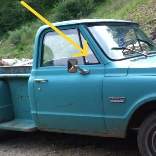 Chevrolet GMC 1500 : 1967, 1968, 1969-1972, front door vent glass with latch - Imagem 2 de 4