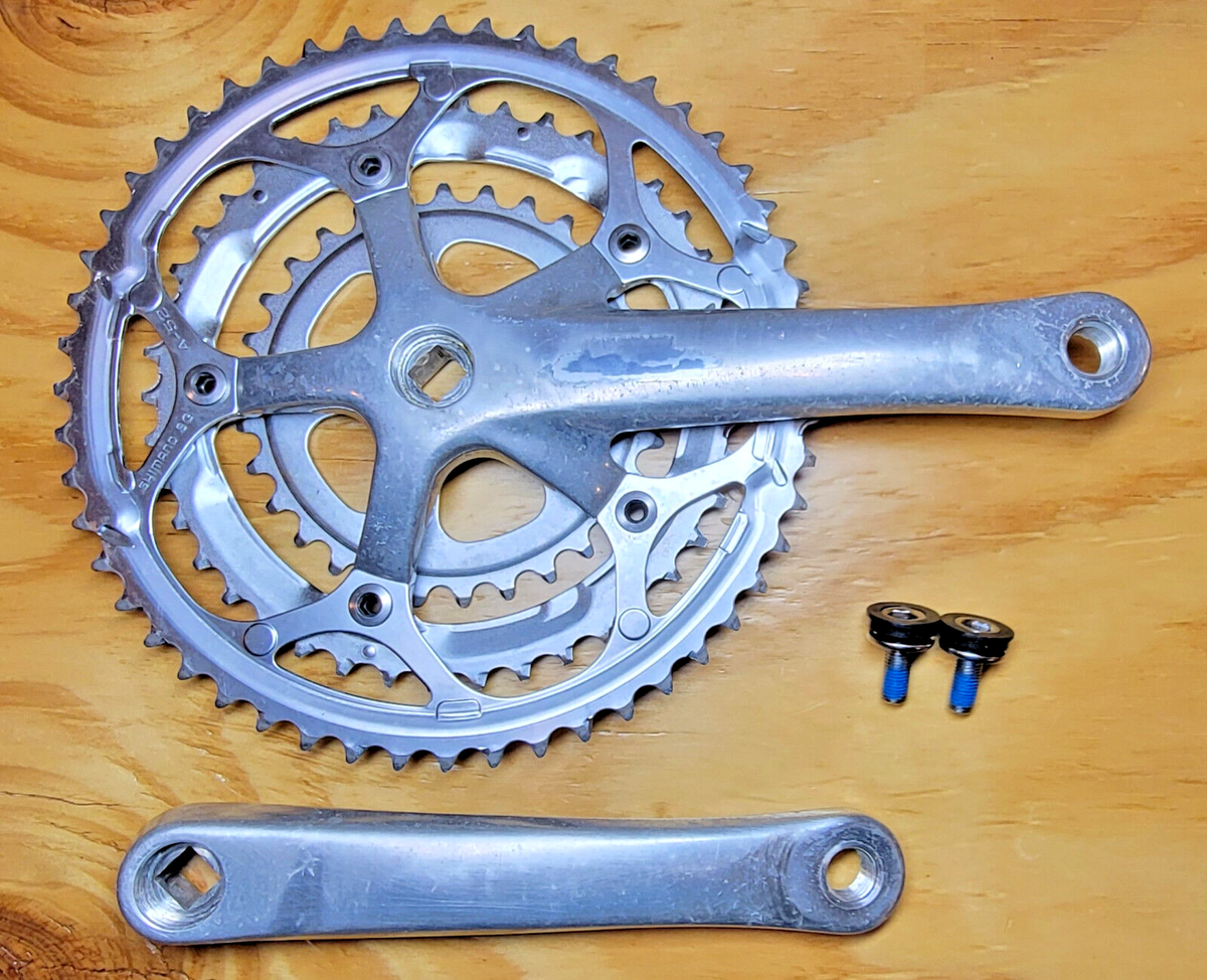 嵐 12/7 2連 175mm LOW MILE Shimano Sora Triple Crankset 8-Speed 52T/42/30T FC