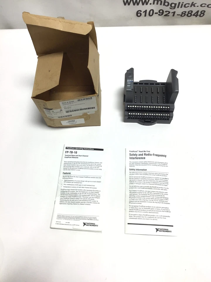 National Instruments FP-TB-10 - 186287D-01 Field Point 10 Dual Channel Termin... - Imagem 2 de 4