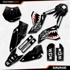 Black Savage Camo Racing Graphics Kit fits KTM 09-15 Sx65 Sx 65 Decal