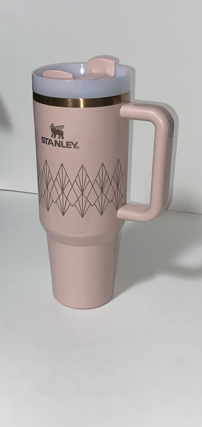 Stanley 40oz Stainless Steel H2.0 Quencher Tumbler - Blush Gloss Deco
