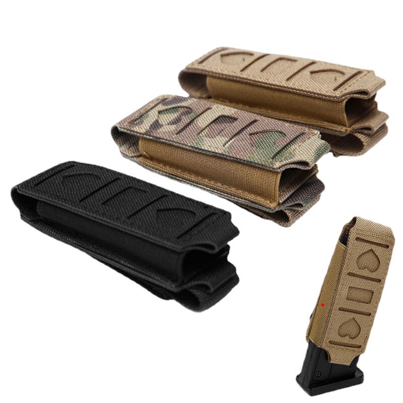 Tactical Single Magazine Pouch 9mm Pistol Mag Holder for 45APC GLOCK 17 19 21 22-image