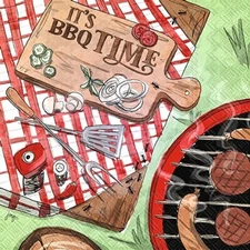 Boston International - BBQ Time Luncheon Napkins - L043000