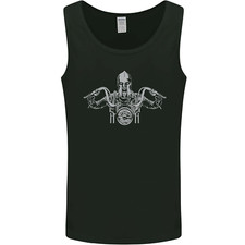 Spartan Biker Motorbike Motorcycle Mens Vest Tank Top