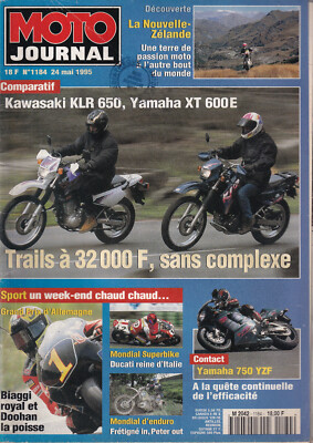 MOTORRAD JOURNAL NR.1184 KAWA KLR 650 / YAM XT 600E & 750 YZF / MONDE SUPERBIKE