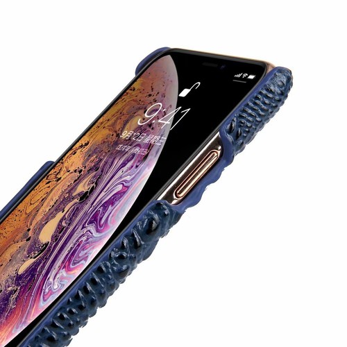 Real Genuine Cowhide Leather 3D Crocodile Cover Case For Apple iPhone Xs Max XR - Zdjęcie 45 z 47