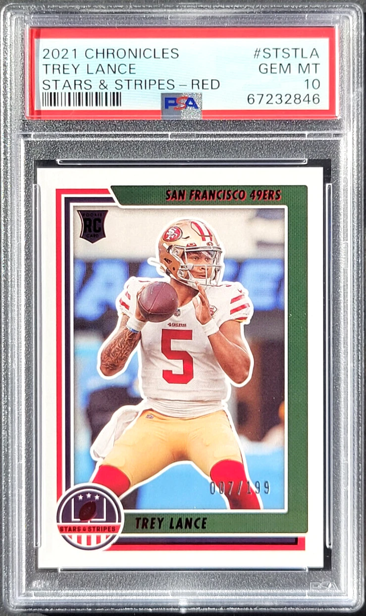 Trey Lance Panini Chronicles Stars & Stripes #STSTLA Red