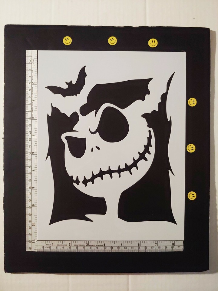 Jack Skellington Nightmare Before Christmas Pumpkin Carving Craft Stencil |  eBay