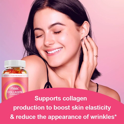 Collagen Gummies 2500mg - for Hair, Skin & Nails, Anti-aging, Reduce Fine Lines - Picture 7 of 12