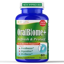 Oral Probiotics for Mouth Bad Breath for Adults-Fresh Breath 60 Capsules