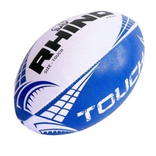 Image of RHINO Touch Rugby Ball [blue/white]