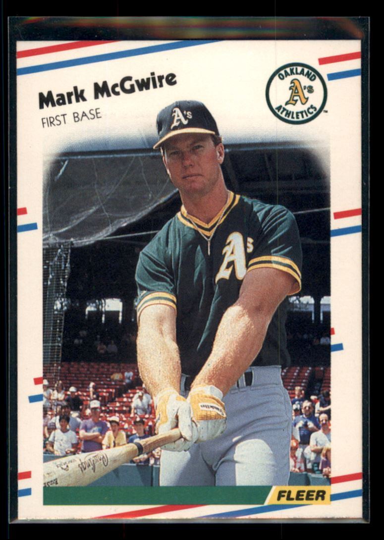 1988 Fleer Mark McGwire Oakland Athletics #286