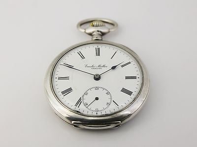 Cortebert Emilio Müller Trieste Lepiné Taschenuhr in Silber!