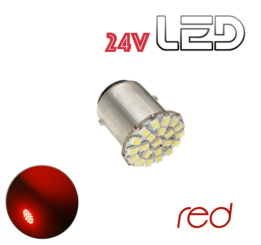 24V P21W BA15S White Truck Lamp Bulb – Single, Off-Road/Commercial Use