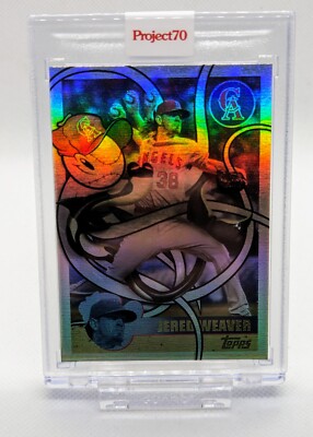 Jered Weaver /70 Rainbow Foil by Craola Topps Project 70 Angels 