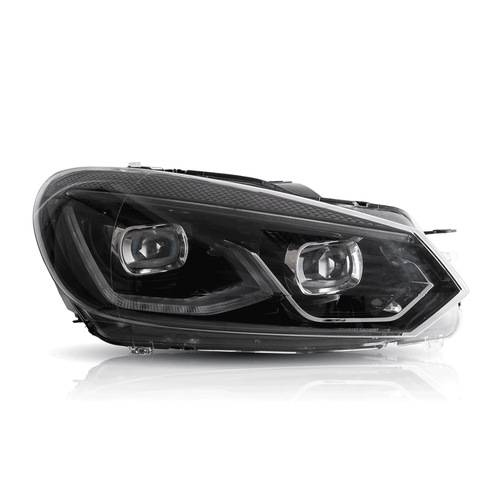 For 2010-2014 Golf MK6 VLAND LED Headlights w/Startup Animation Pair Front Lamps - Picture 2 of 16