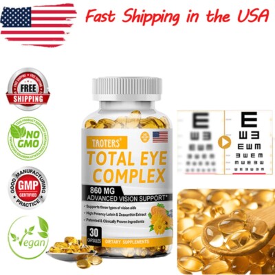 Total Eye Complex with Lutein & Zeaxanthin Extracts Support Eye & Vision Health