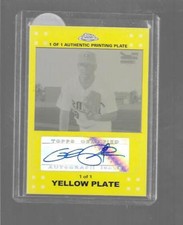 2007 Topps Chrome - GLEN PERKINS - Autograph Printing Plate Rookie  TWINS 1 of 1