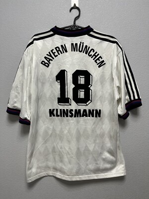 Vintage Adidas Bayern Munchen 1996/97 Klinsmann Jersey L Soccer